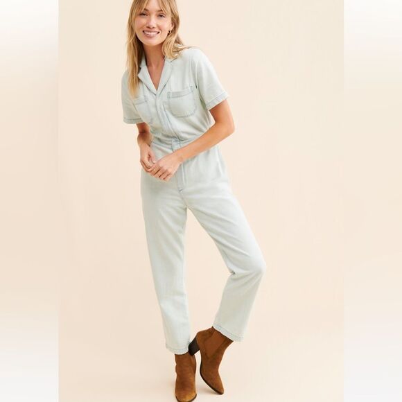 NWT Boyish Anthropologie The Jesse Jean Denim Coveralls